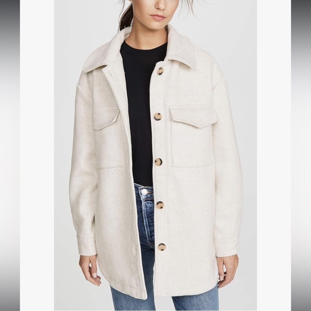 Line & Dot wool shacket wool blend coat NWT Size S